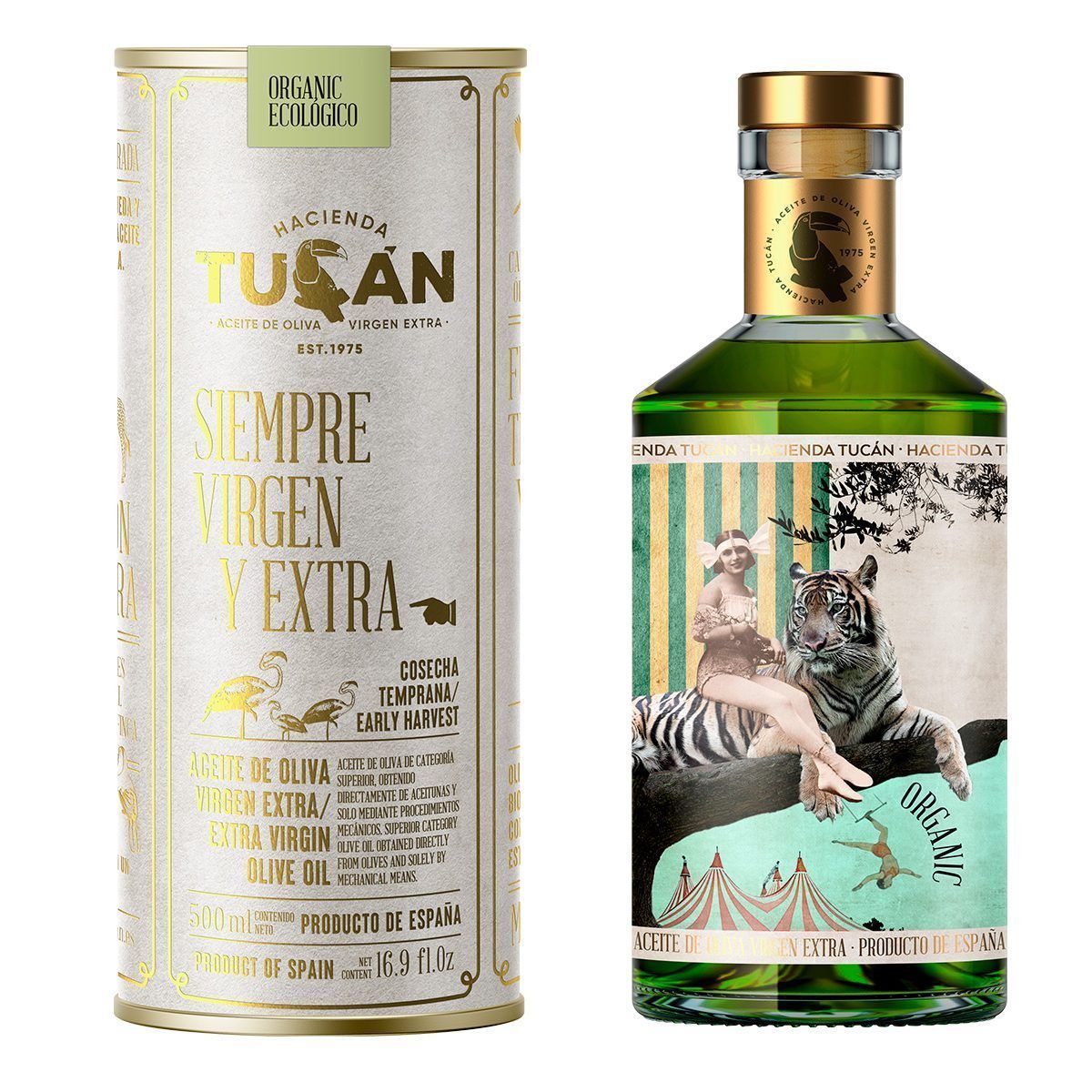 Botella con estuche de 500 ml de AOVE Ecológico Edición limitada (cosecha temprana)