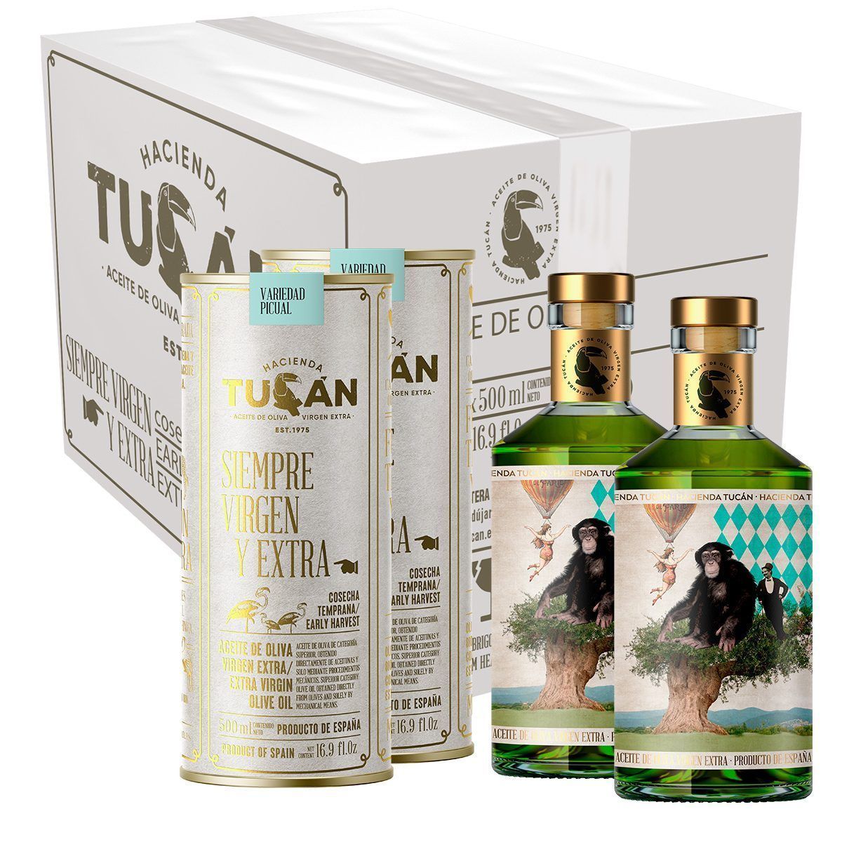 Caja de 6 botellas con estuche de AOVE Picual (cosecha temprana)